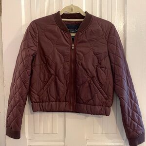 Quilted Down Bomber Jacket